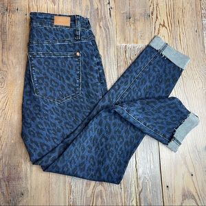 Judy Blue Cheetah Skinny Jeans